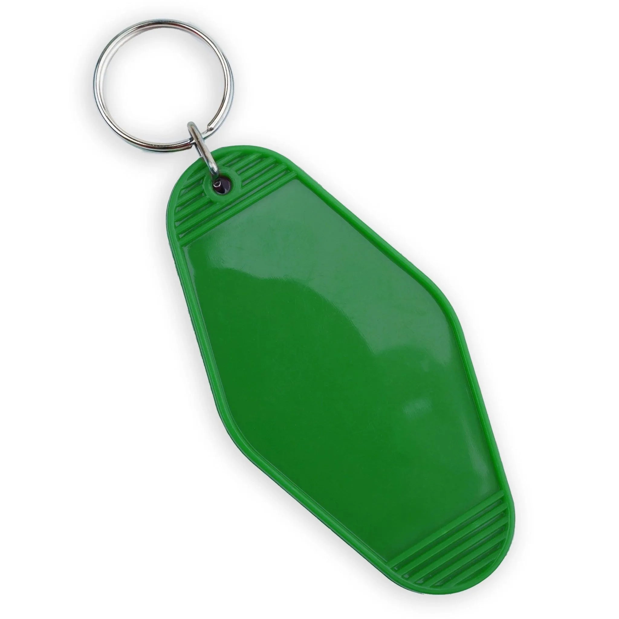 Retro Motel Keychain with Silver Ring - Green - DIY Craft Warehouse DIY Craft Warehouse