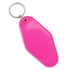 Retro Motel Keychain with Silver Ring - Hot Pink - DIY Craft Warehouse DIY Craft Warehouse