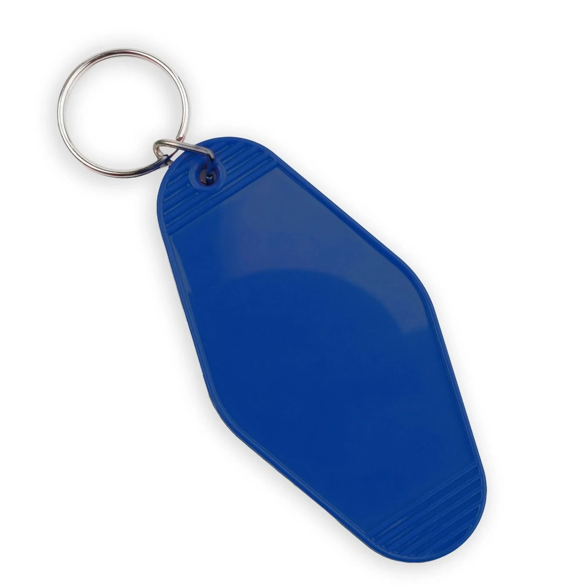 Blue Retro Key Chain Retro Motel Keychain with Silver Ring - Royal Blue (4... – Master Maker ...