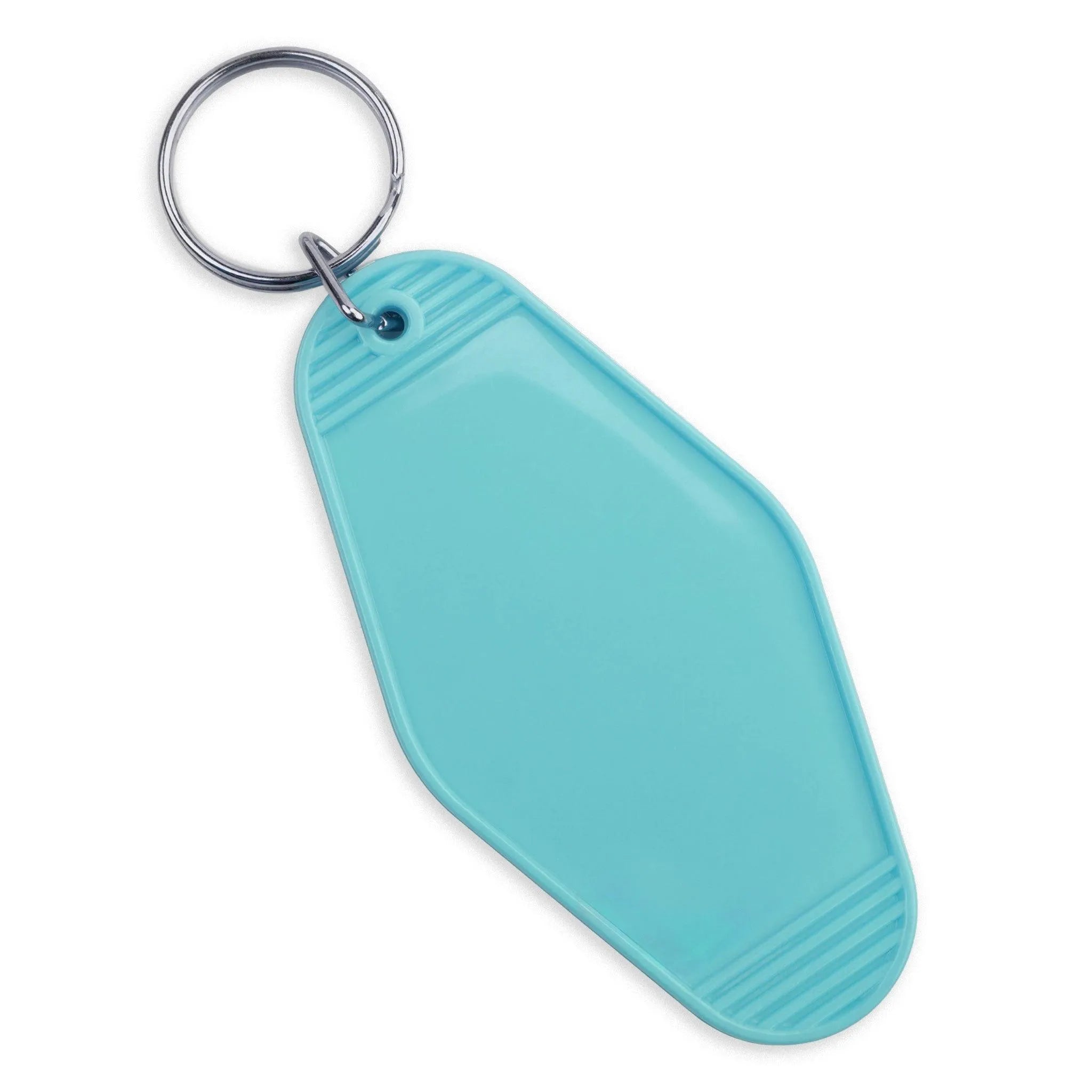 Retro Motel Keychain with Silver Ring - Pacific Blue - DIY Craft Warehouse DIY Craft Warehouse
