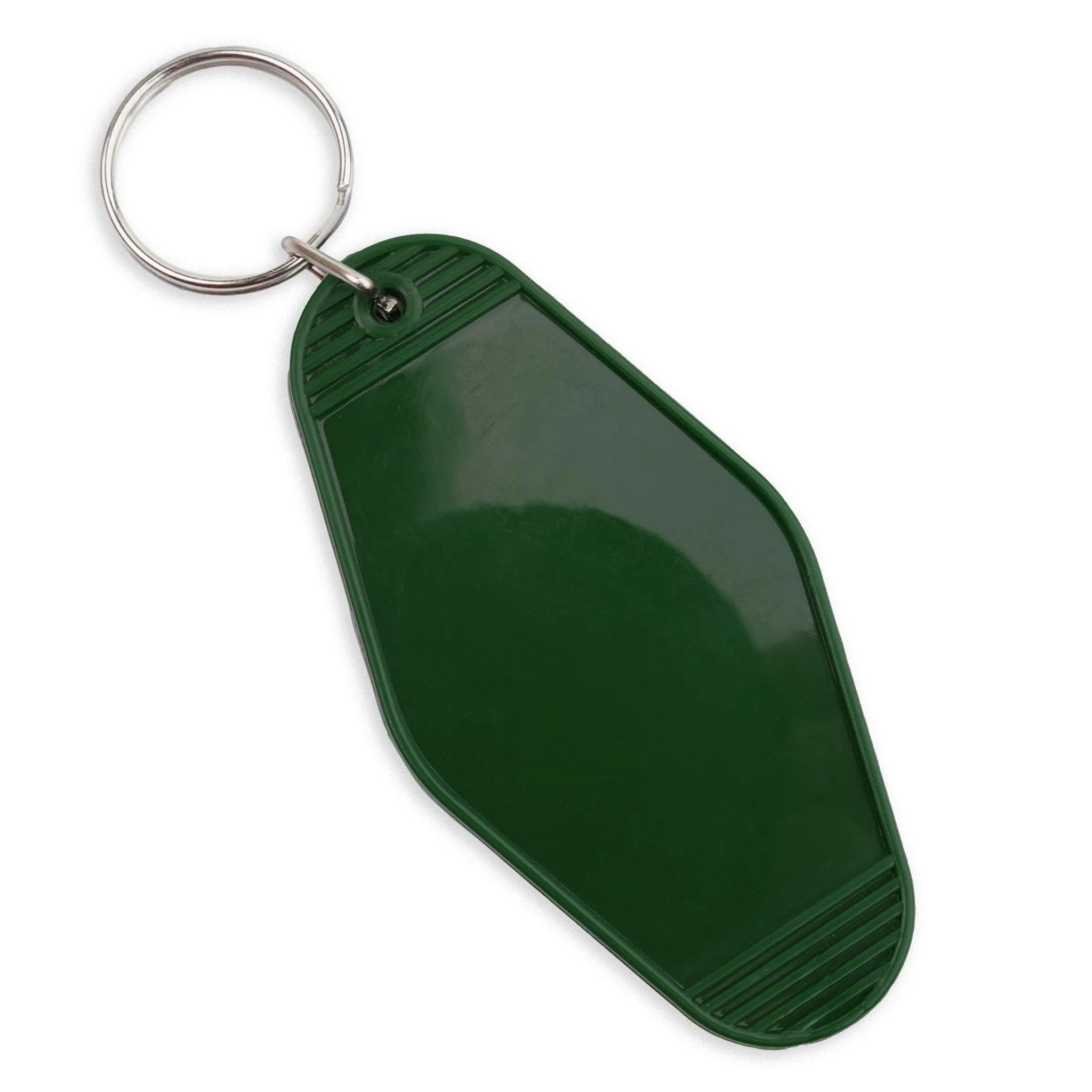 Retro Motel Keychain with Silver Ring - Army Green - DIY Craft Warehouse DIY Craft Warehouse