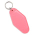 Retro Motel Keychain with Silver Ring - Pretty Pink - DIY Craft Warehouse DIY Craft Warehouse