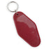 Retro Motel Keychain with Silver Ring - Wine Red - DIY Craft Warehouse DIY Craft Warehouse