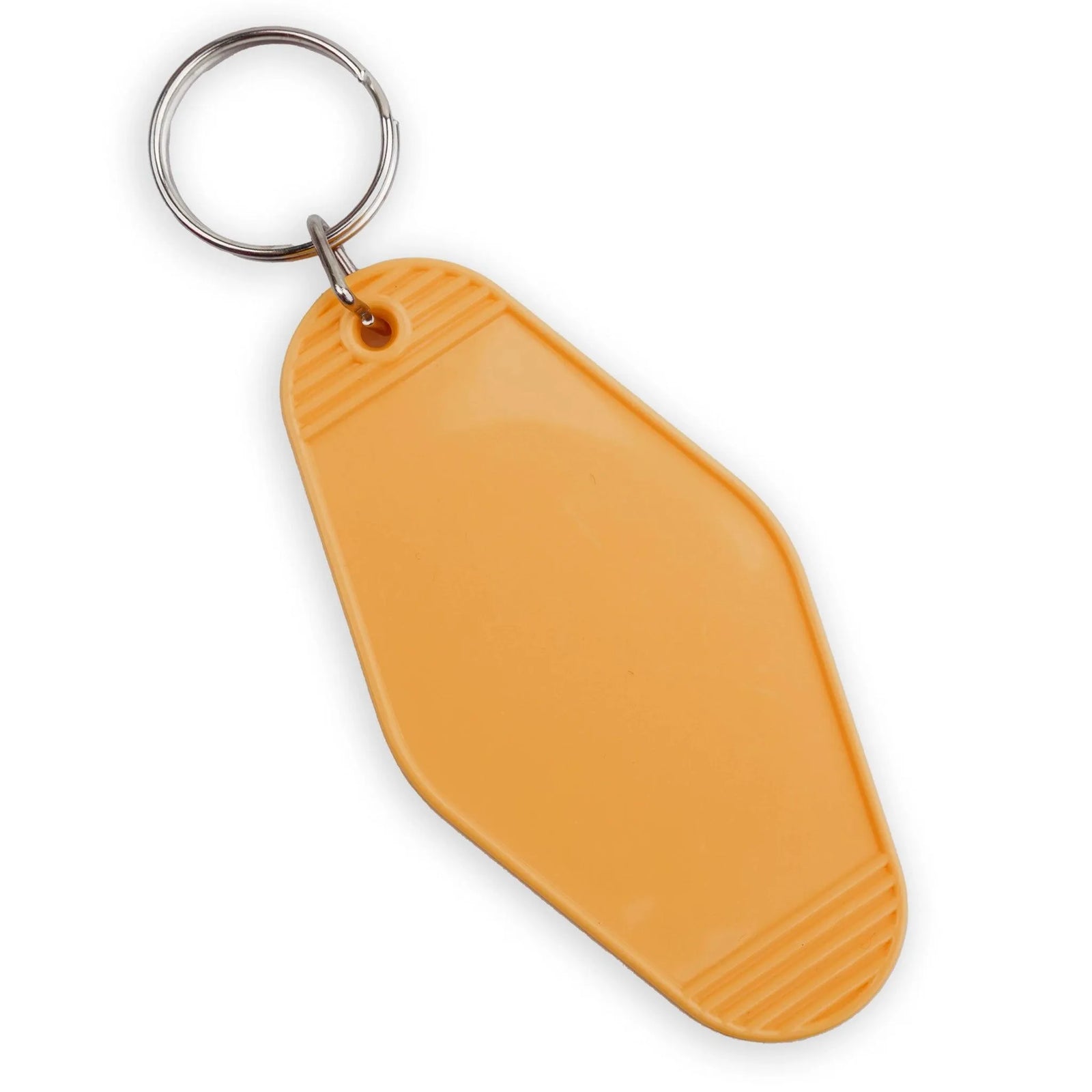 Retro Motel Keychain with Silver Ring - Gold - DIY Craft Warehouse