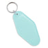Retro Motel Keychain with Silver Ring - Light Blue - DIY Craft Warehouse DIY Craft Warehouse