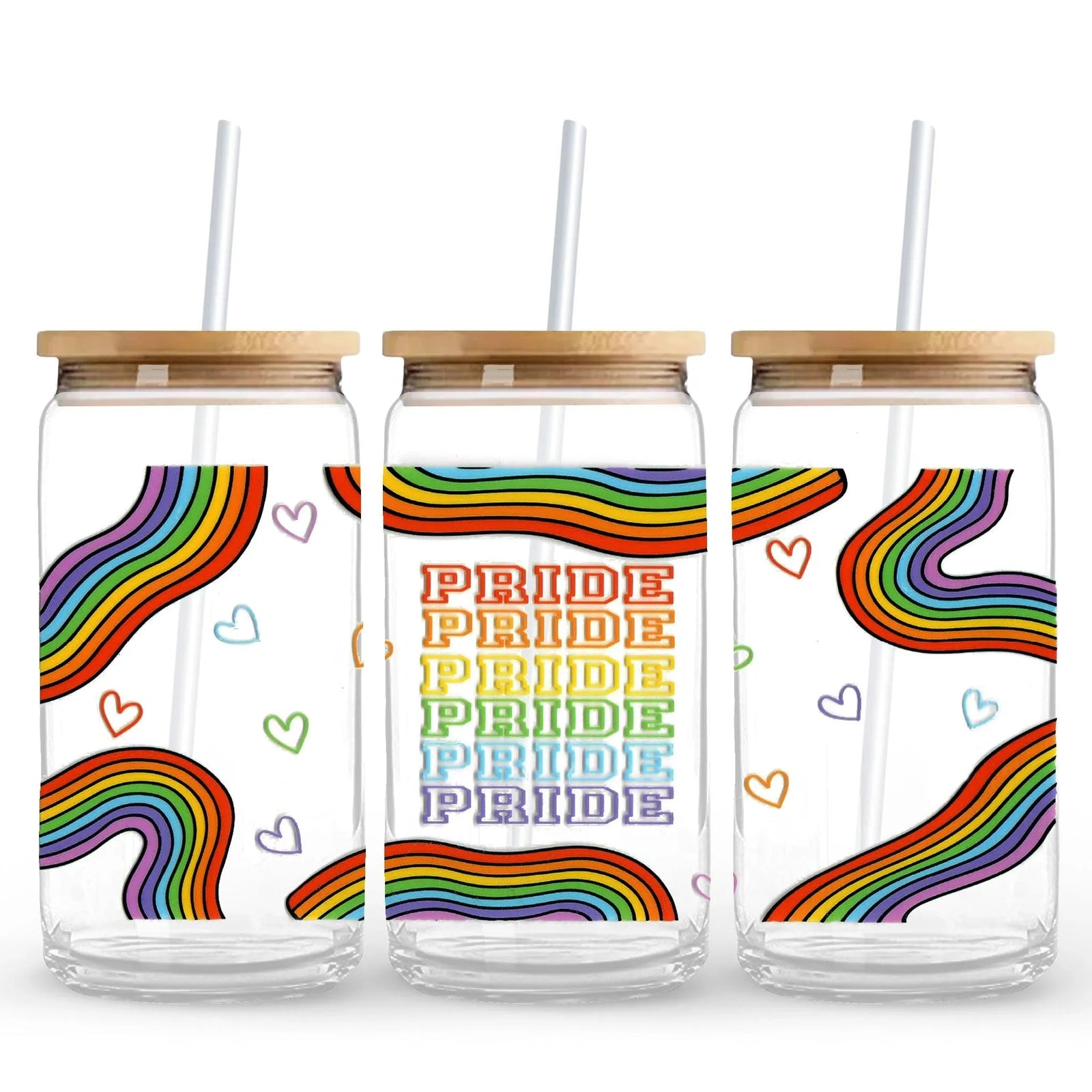 UV DTF Wrap - Pride & Hearts - DIY Craft Warehouse