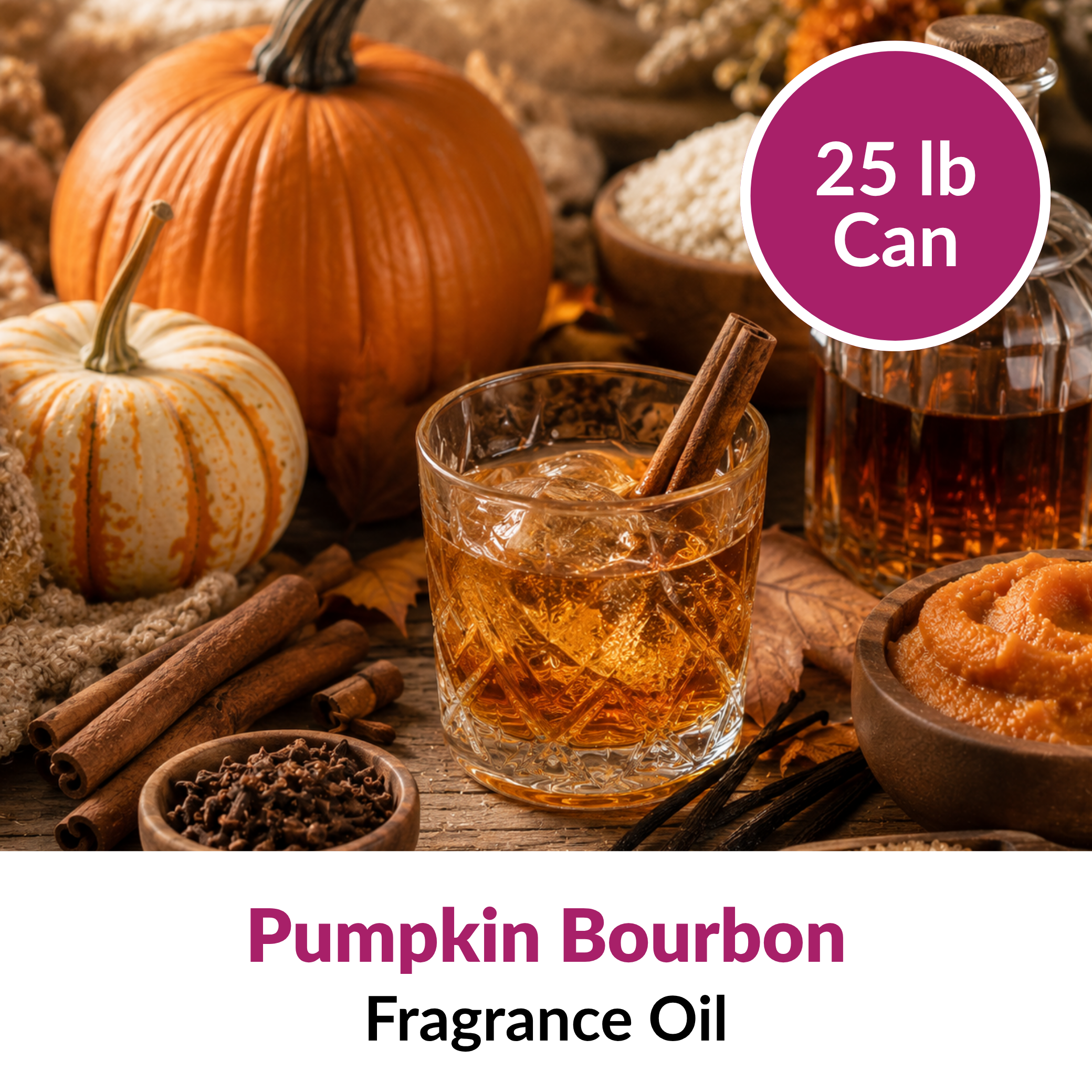 Pumpkin Bourbon Fragrance Oil (25 lbs)
