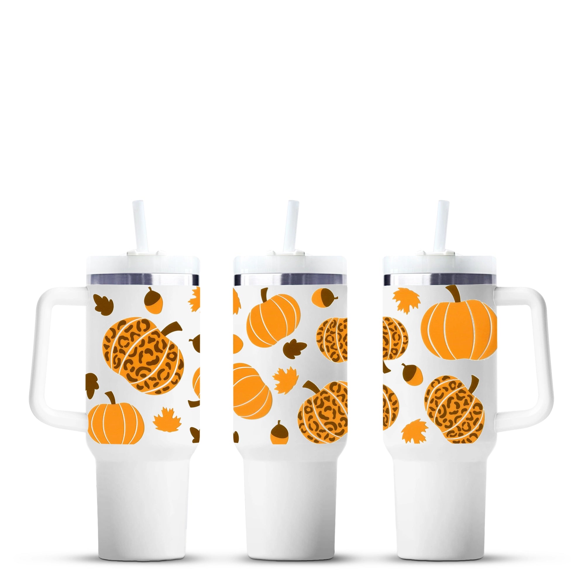 Pumpkin and acorn tumbler wrap design, fall craft blank, Master Maker Crafts wholesale Ohio DIY Craft Warehouse