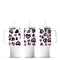 Purple leopard heart tumbler cups, Master Maker Crafts wholesale, fast shipping Ohio DIY Craft Warehouse