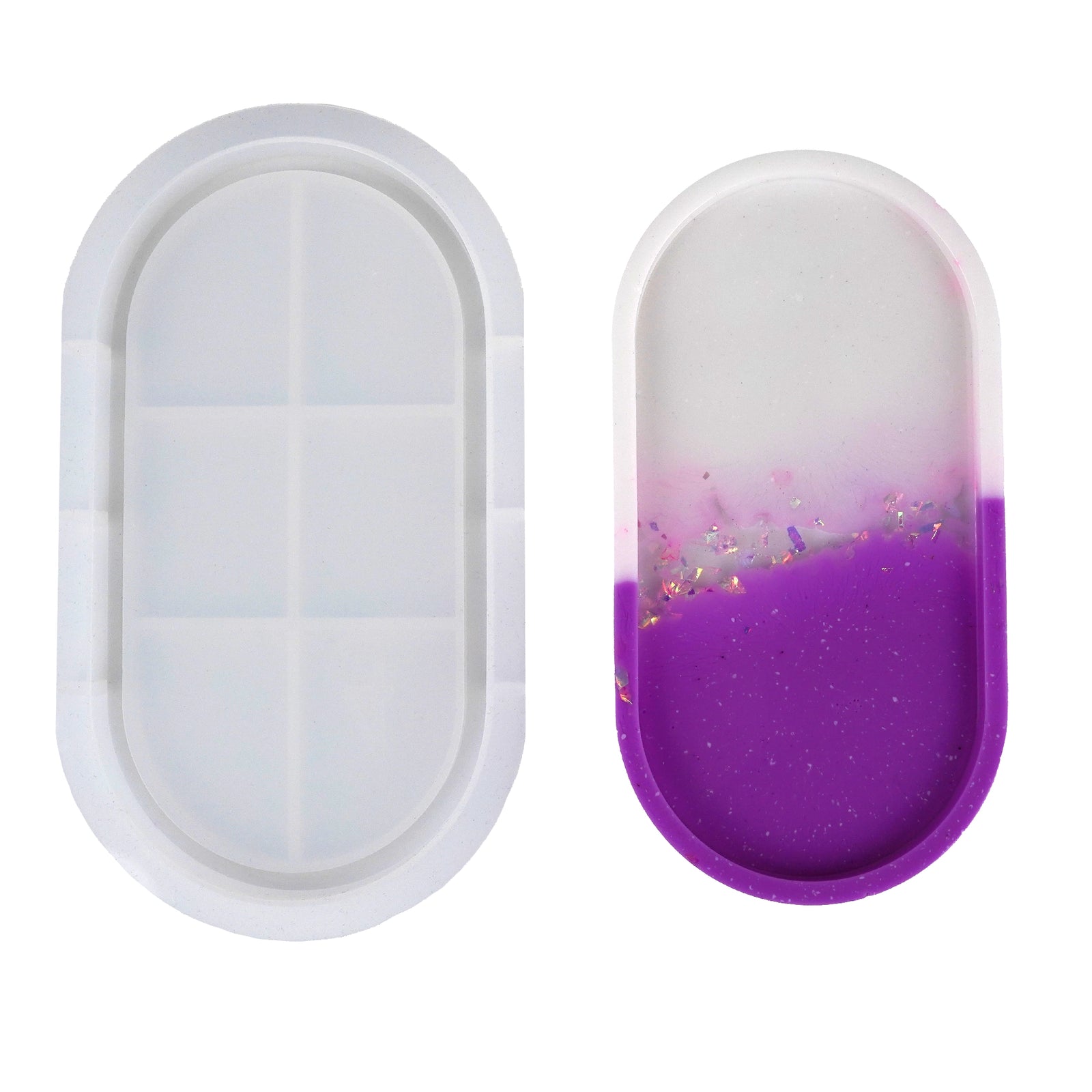 Image of Resin Silicone Mold - Oval Trinket Tray sold at Master Maker Crafts. Wholesale prices and fast shipping.