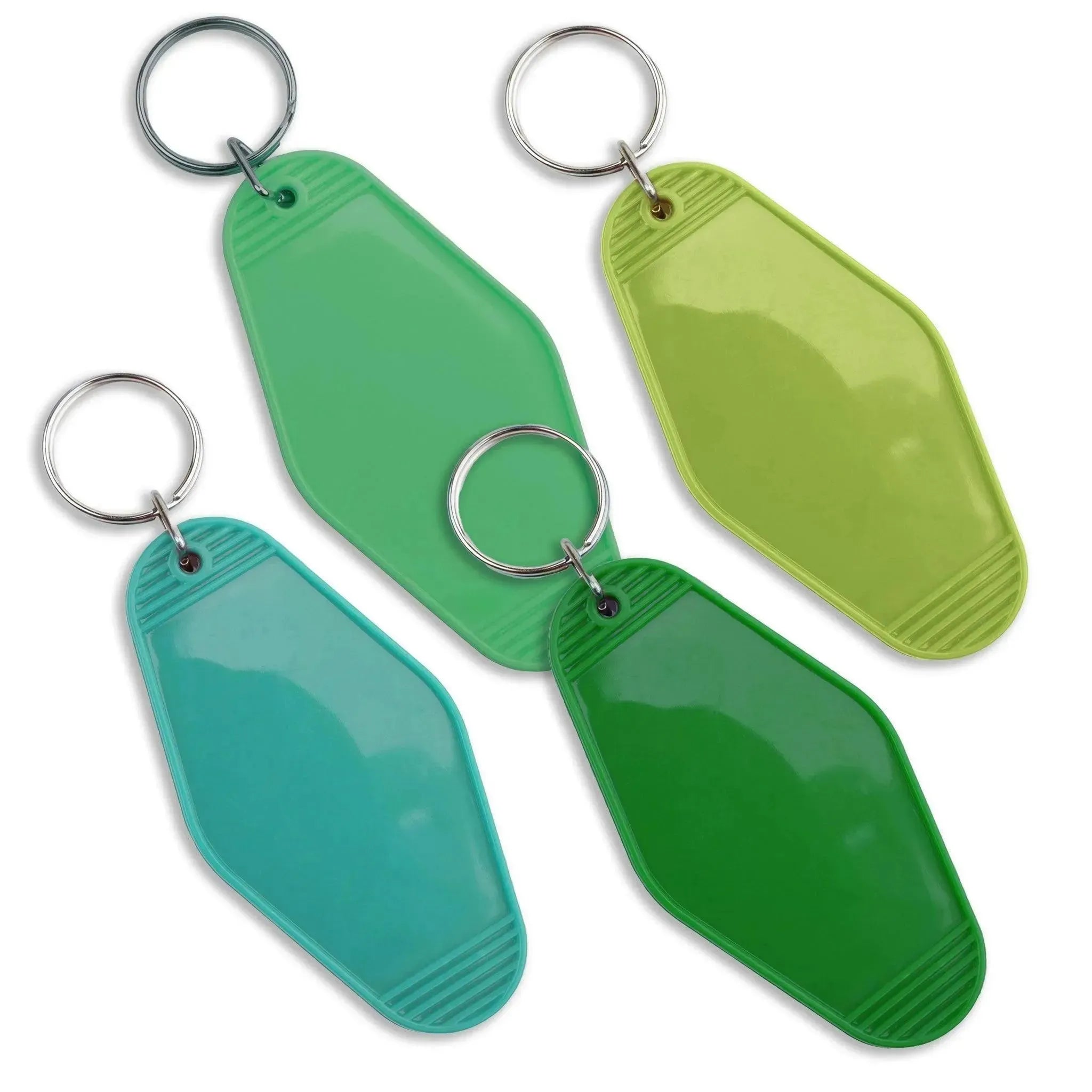 Retro Motel Keychain with Silver Ring - Lime Green - DIY Craft Warehouse DIY Craft Warehouse