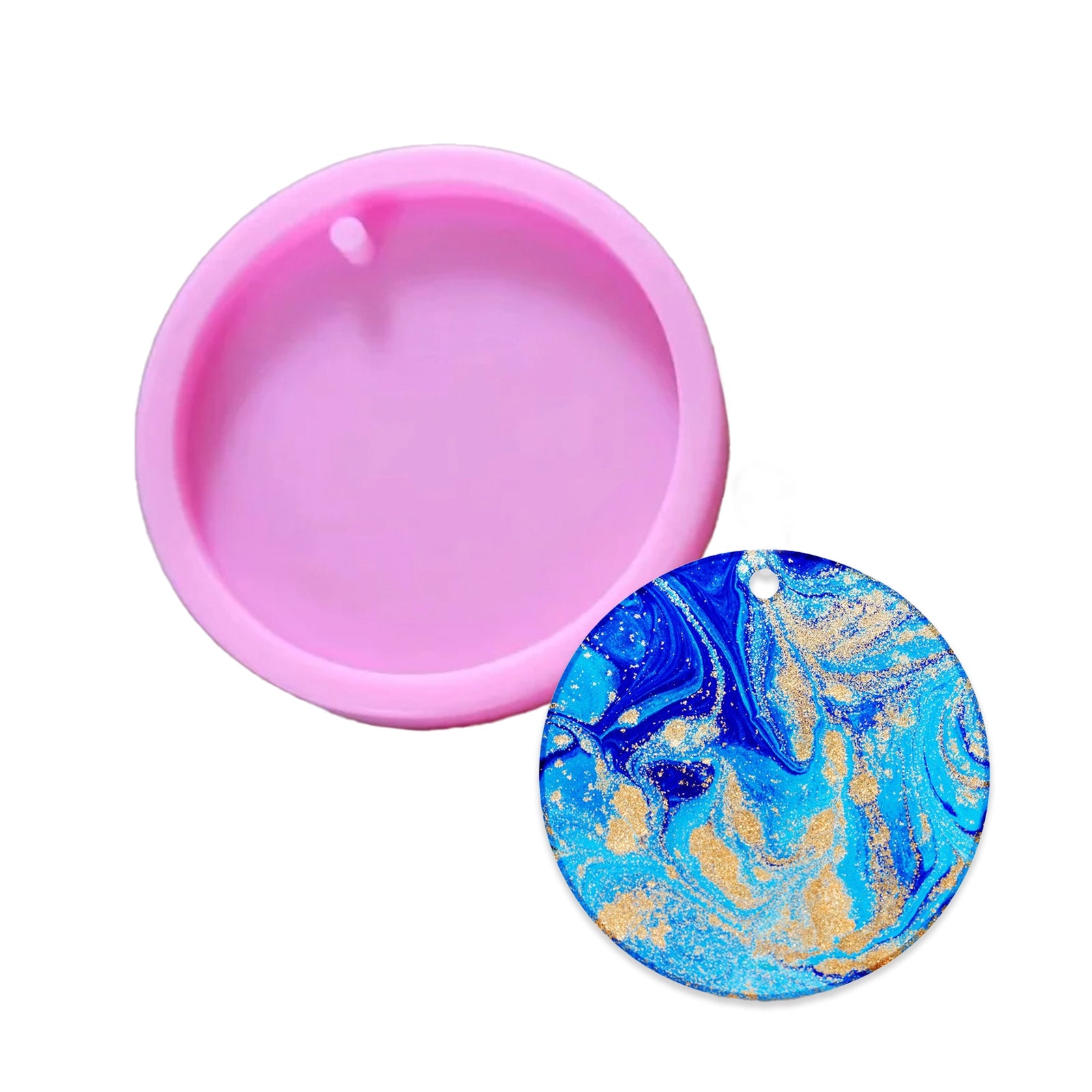 Master Maker Crafts -  Resin Silicone Mold - Round Keychain | Master Maker Crafts - Wholesale Craft Supplies - Fast Shipping from Ohio