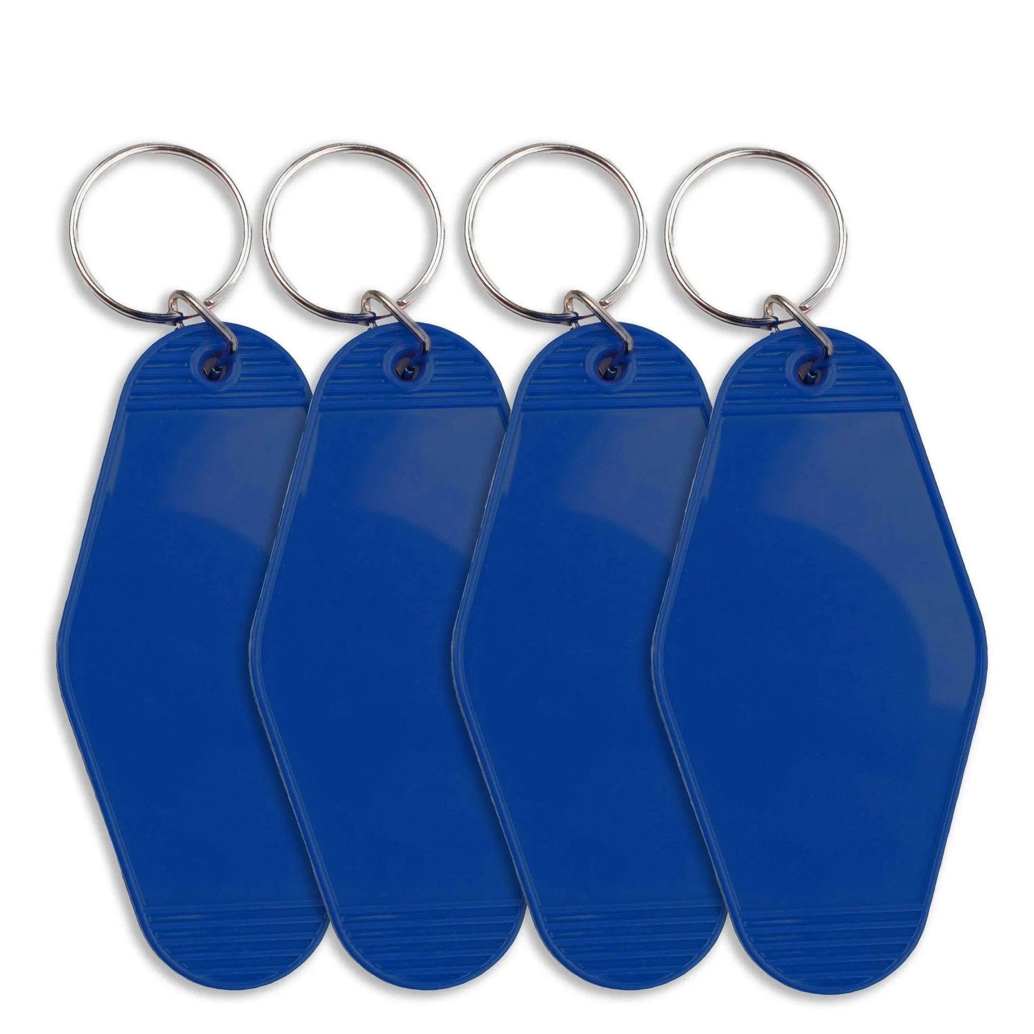 Retro Motel Keychain with Silver Ring - Royal Blue - DIY Craft Warehouse DIY Craft Warehouse