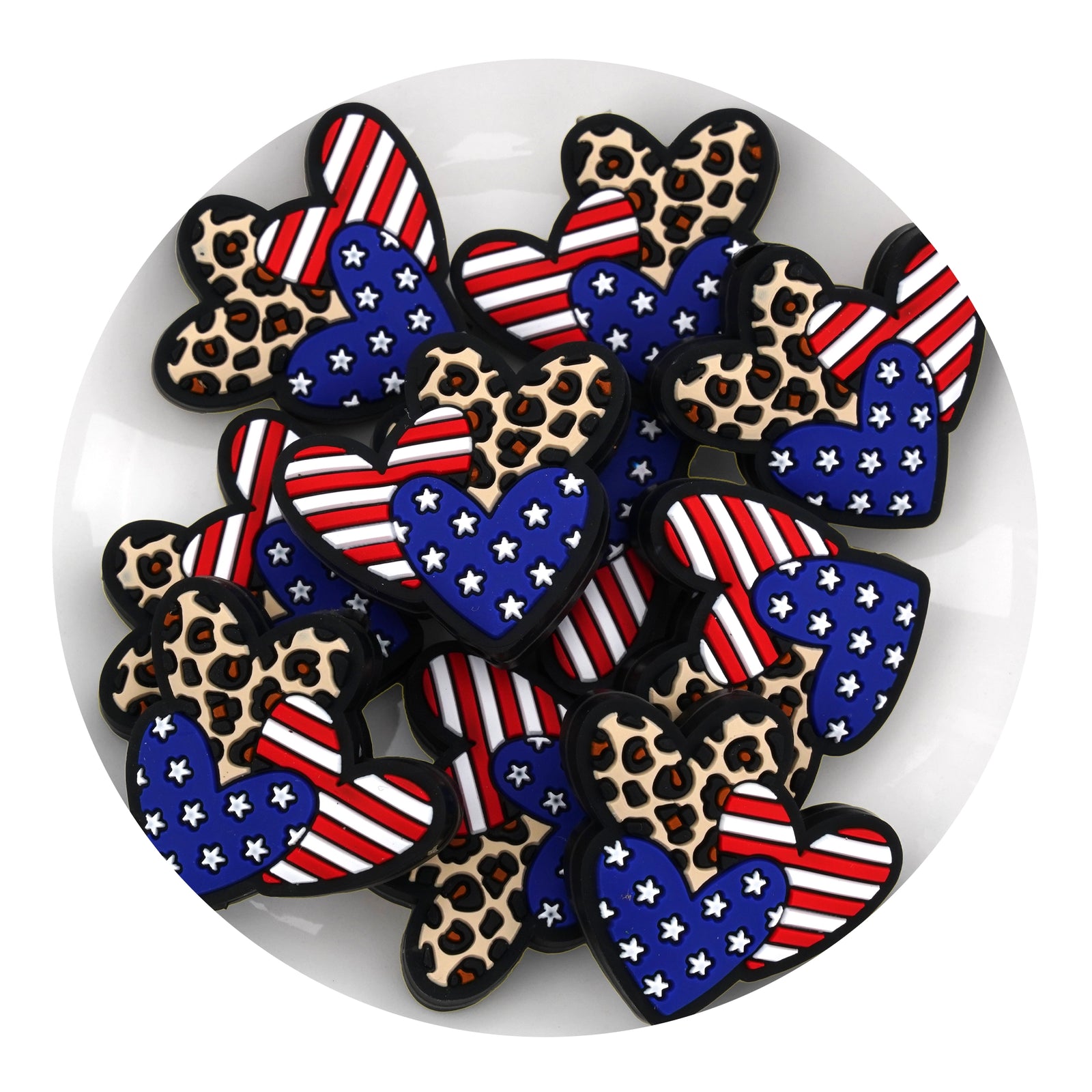 Patriotic Silicone Focal Beads (Americana) | Master Maker Crafts - Wholesale Craft Supplies - Fast Shipping from Ohio