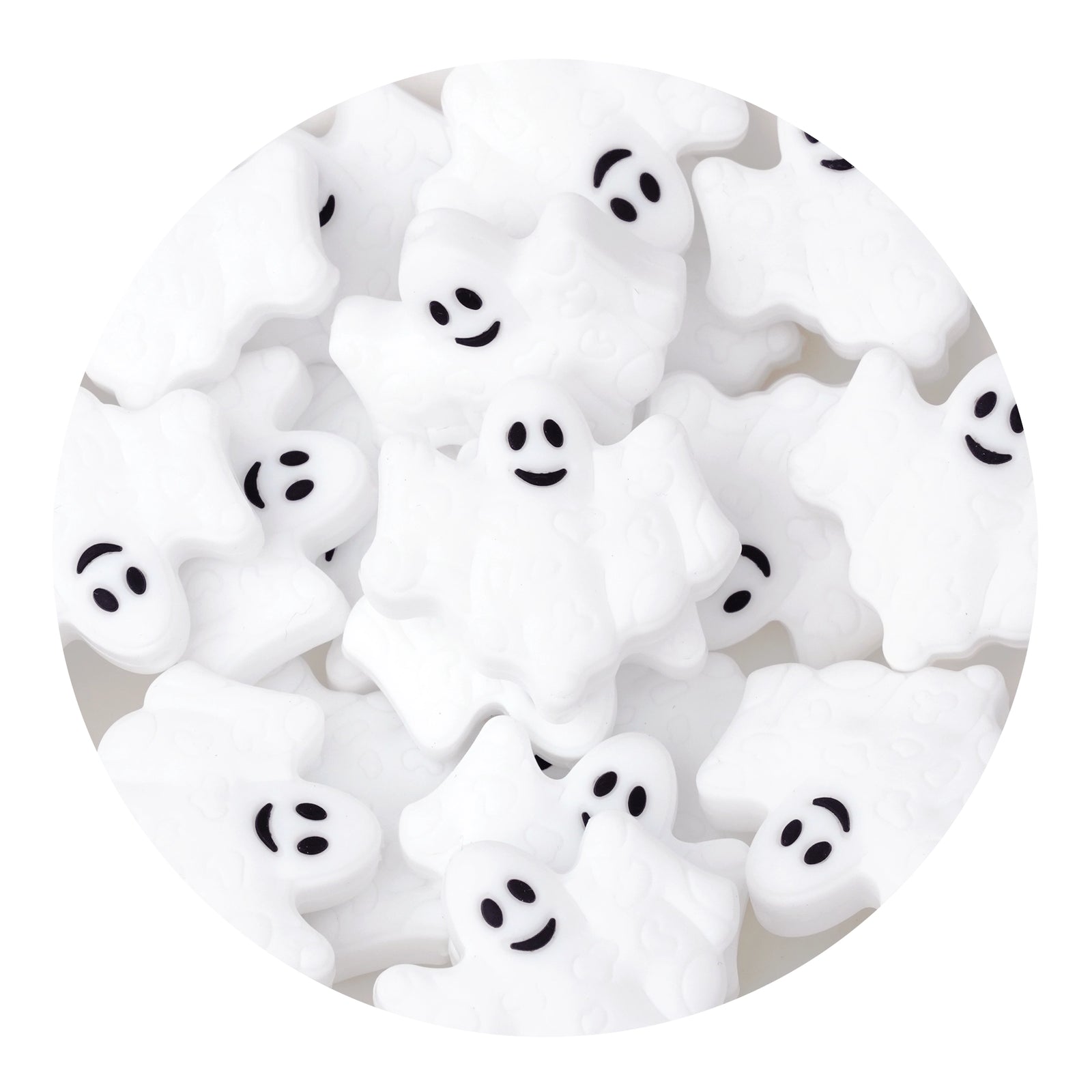 Master Maker Crafts -  Silicone Focal Bead - Scary Ghost (5 Beads) | Master Maker Crafts - Wholesale Craft Supplies - Fast Shipping from Ohio