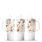 White tumbler cups with copper seashell designs, Master Maker Crafts, wholesale, fast shipping Ohio DIY Craft Warehouse