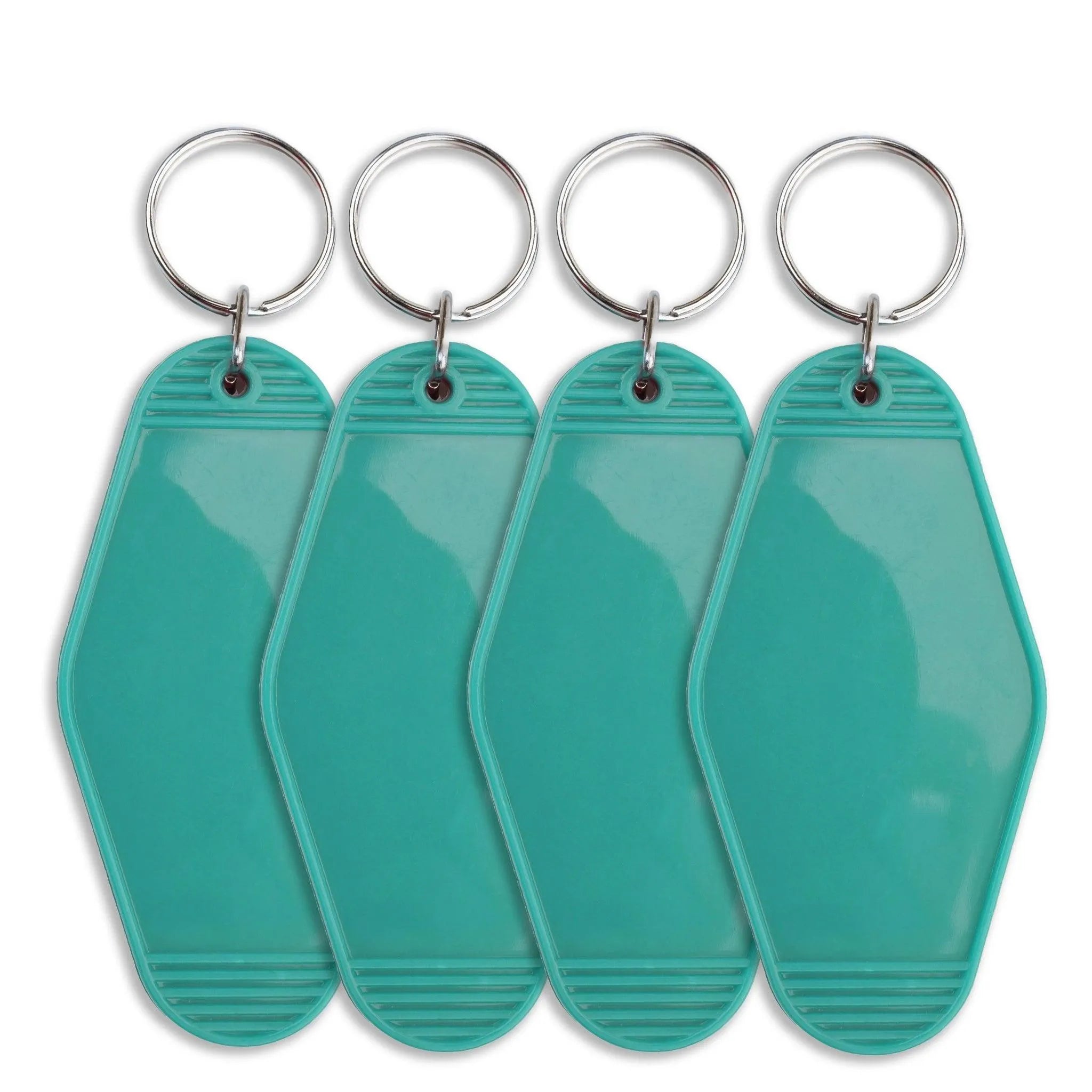 Retro Motel Keychain with Silver Ring - Sea Green - DIY Craft Warehouse DIY Craft Warehouse