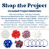 Image of Patriotic Cup Charm Kit (Makes 5) sold at Master Maker Crafts. Wholesale prices and fast shipping.