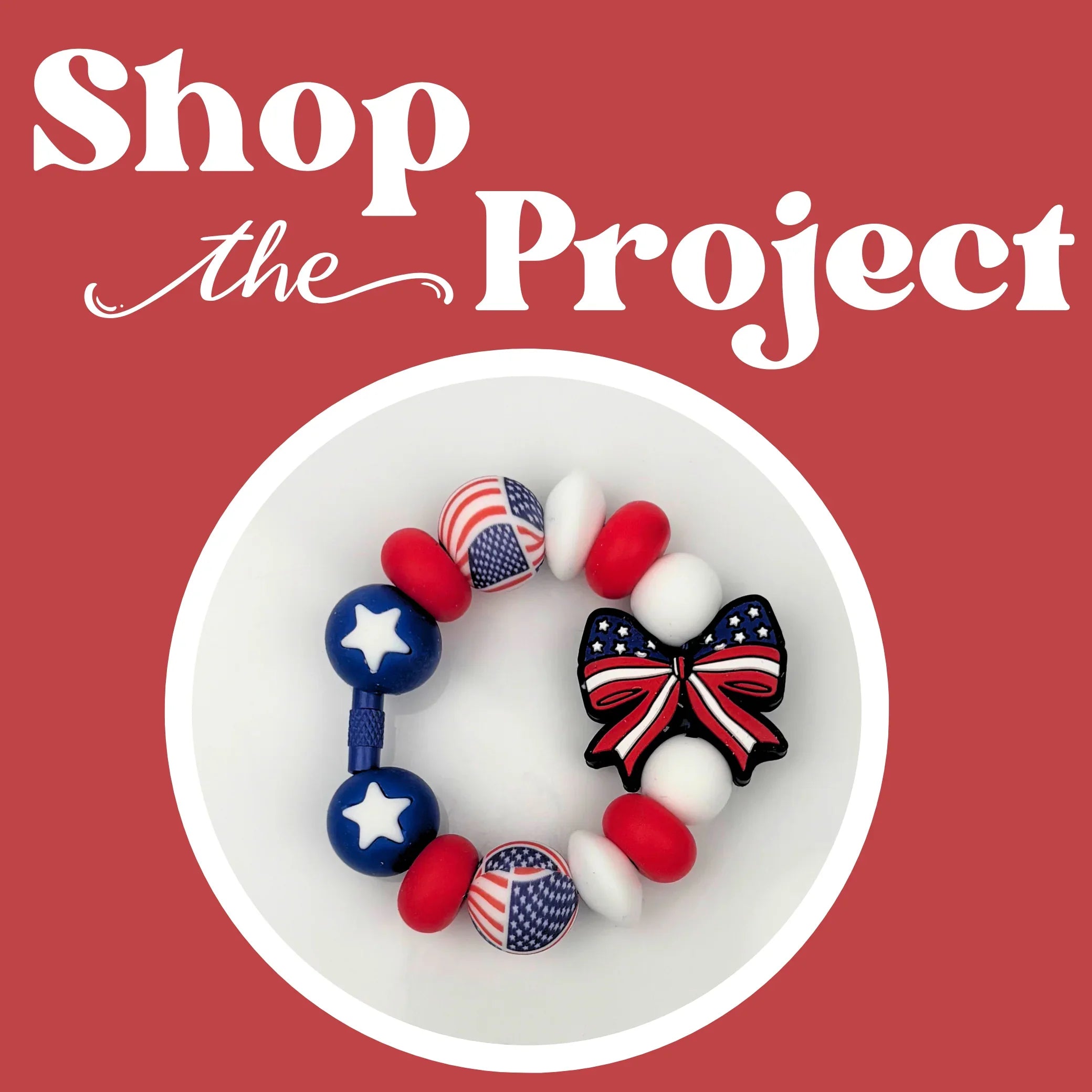Image of Patriotic Cup Charm Kit (Makes 5) sold at Master Maker Crafts. Wholesale prices and fast shipping.