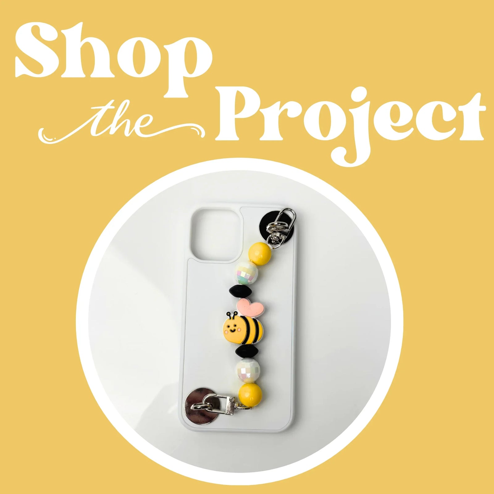 Image of Spring Bee Phone Grip Kit (Makes 5) sold at Master Maker Crafts. Wholesale prices and fast shipping.