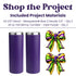 Image of UV DTF Masquerade Bow Tumbler Kit (Makes 2) sold at Master Maker Crafts. Wholesale prices and fast shipping.