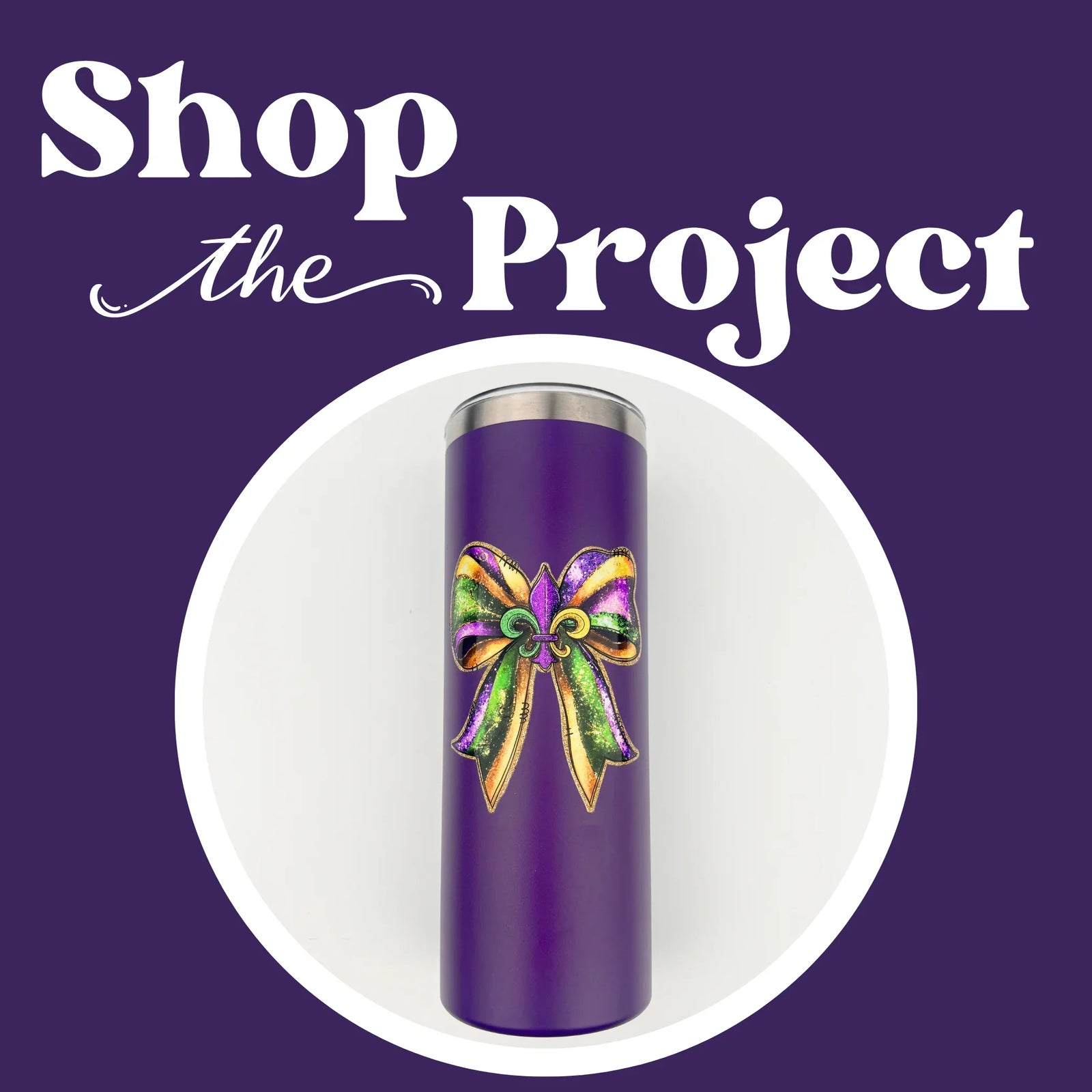 Image of UV DTF Masquerade Bow Tumbler Kit (Makes 2) sold at Master Maker Crafts. Wholesale prices and fast shipping.