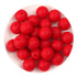 Master Maker Crafts -  Silicone Bead Round - Scarlet Red (5 Beads - 15mm) DIY Craft Warehouse