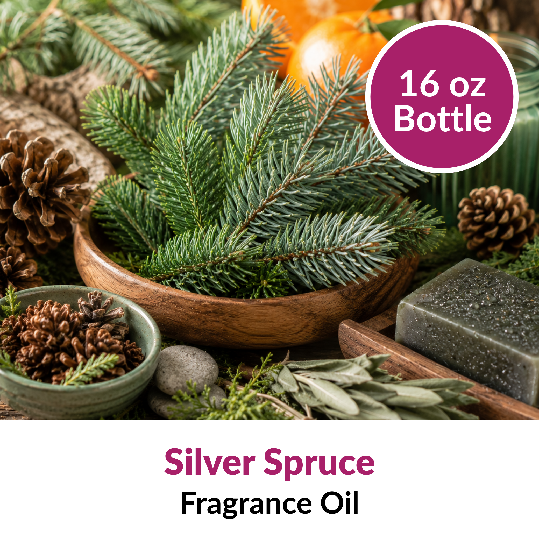 Silver Spruce Fragrance Oil (16 oz)