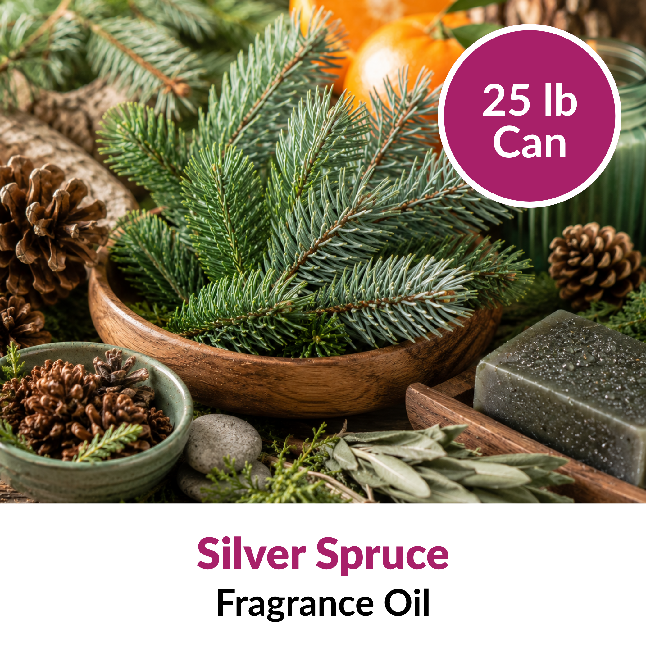 Silver Spruce Fragrance Oil (25 lbs)