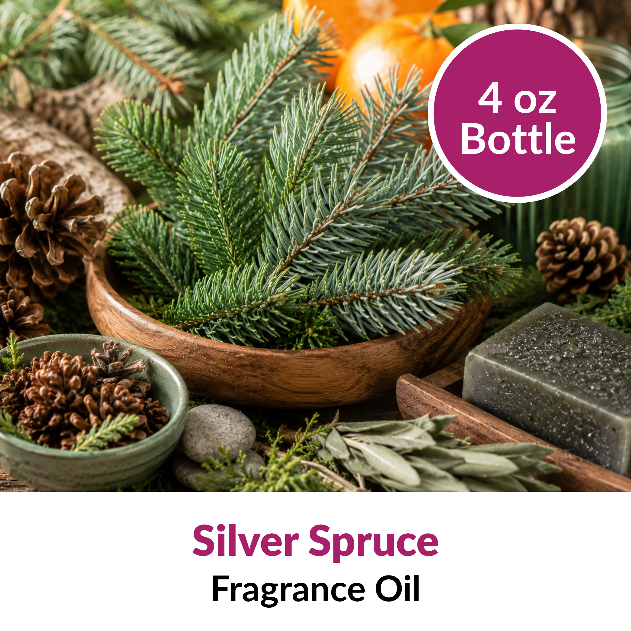 Silver Spruce Fragrance Oil (4 oz)