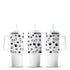 White tumblers with black cat faces and paw prints, Master Maker Crafts wholesale, Ohio fast shipping DIY Craft Warehouse