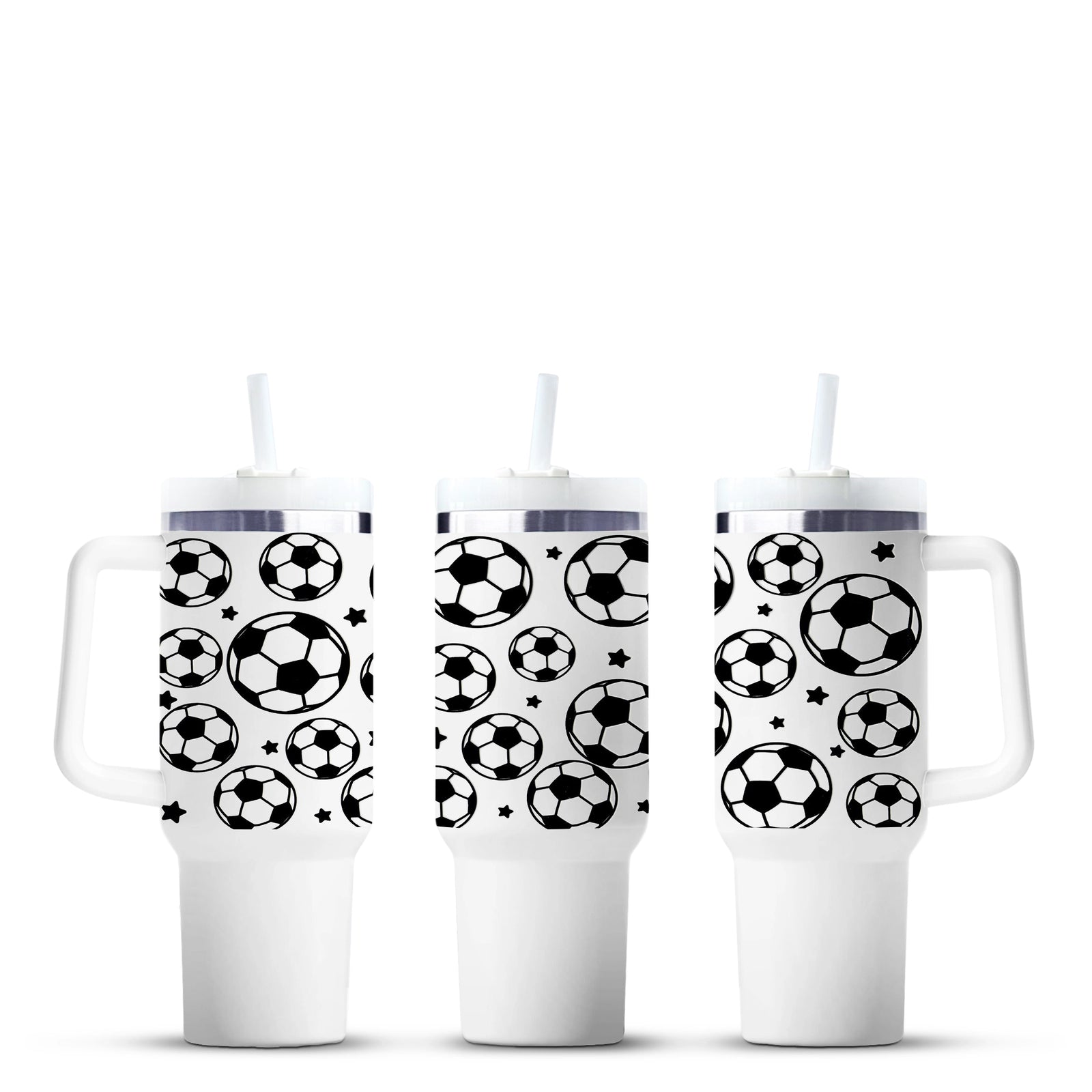 Soccer ball print tumblers, Master Maker Crafts wholesale, fast shipping Ohio