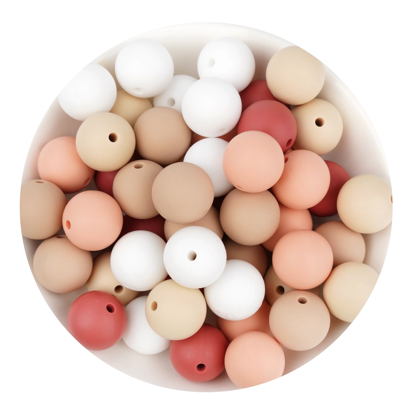 Round fall color craft beads in a bowl, Master Maker Crafts wholesale, fast shipping Ohio
