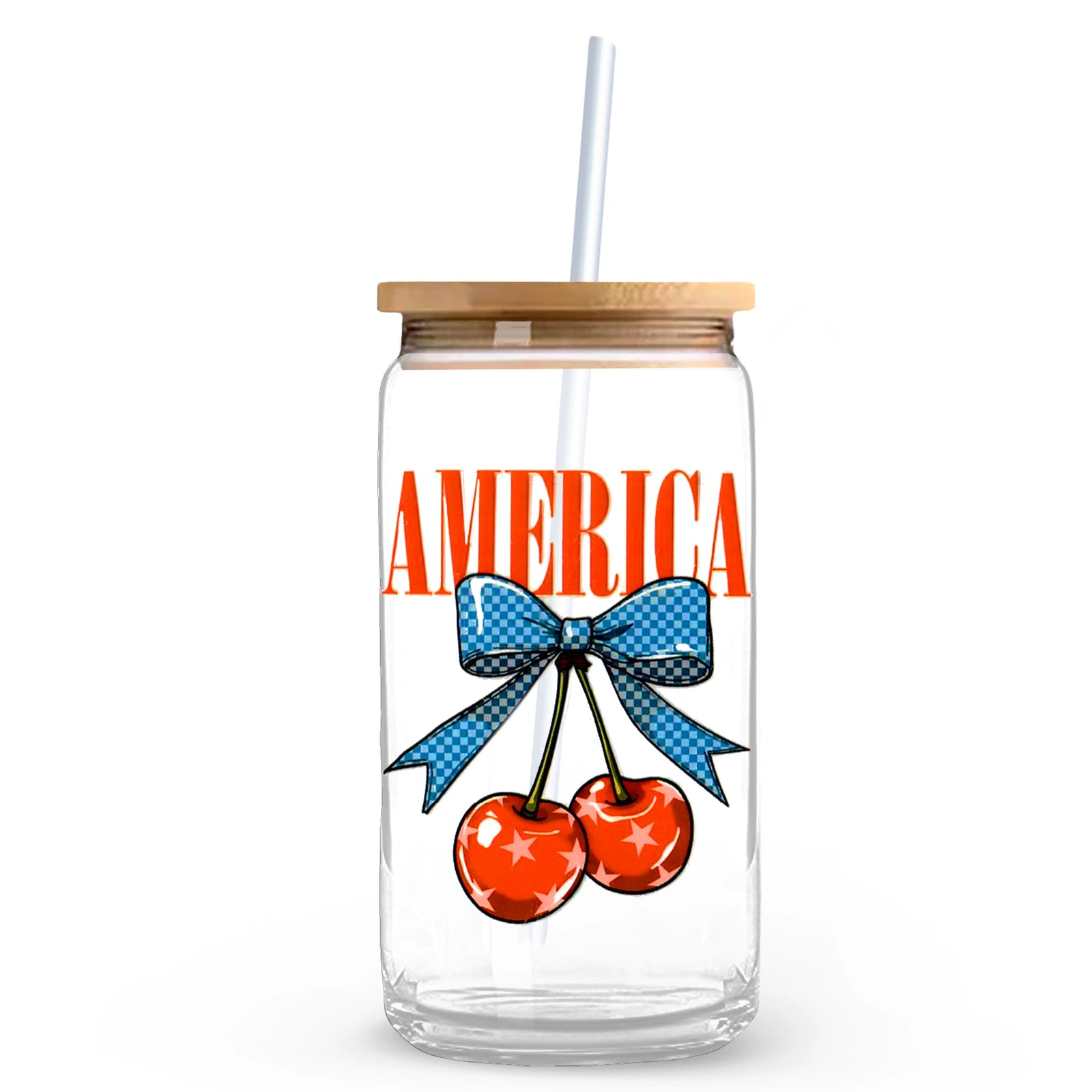Star Spangled Cherries 2 Decals 3.5