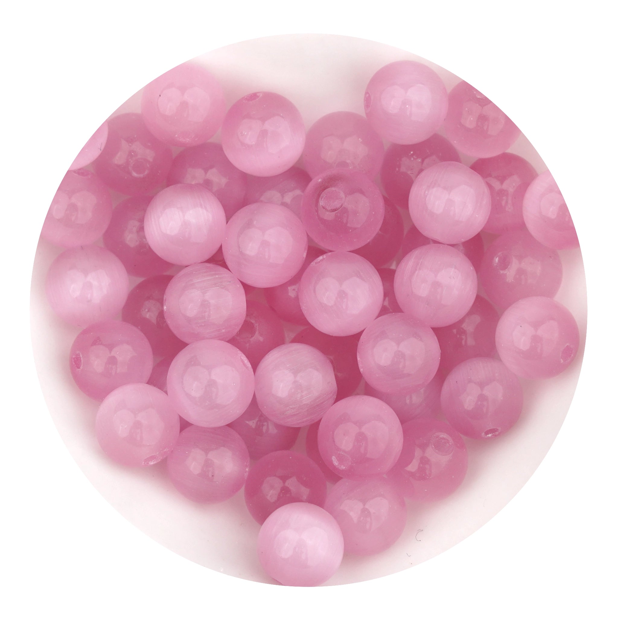 Pink stone round string beads bulk wholesale, Master Maker Crafts, fast shipping Ohio DIY Craft Warehouse