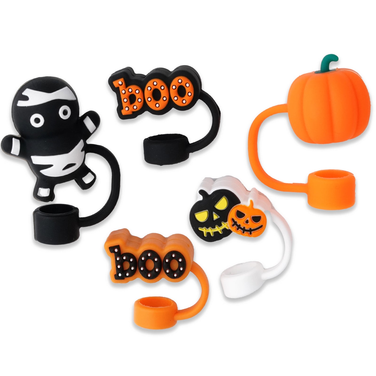 Master Maker Crafts -  Silicone Straw Topper - Assorted Spooky Halloween (5 Toppers) | Master Maker Crafts - Wholesale Craft Supplies - Fast Shipping from Ohio