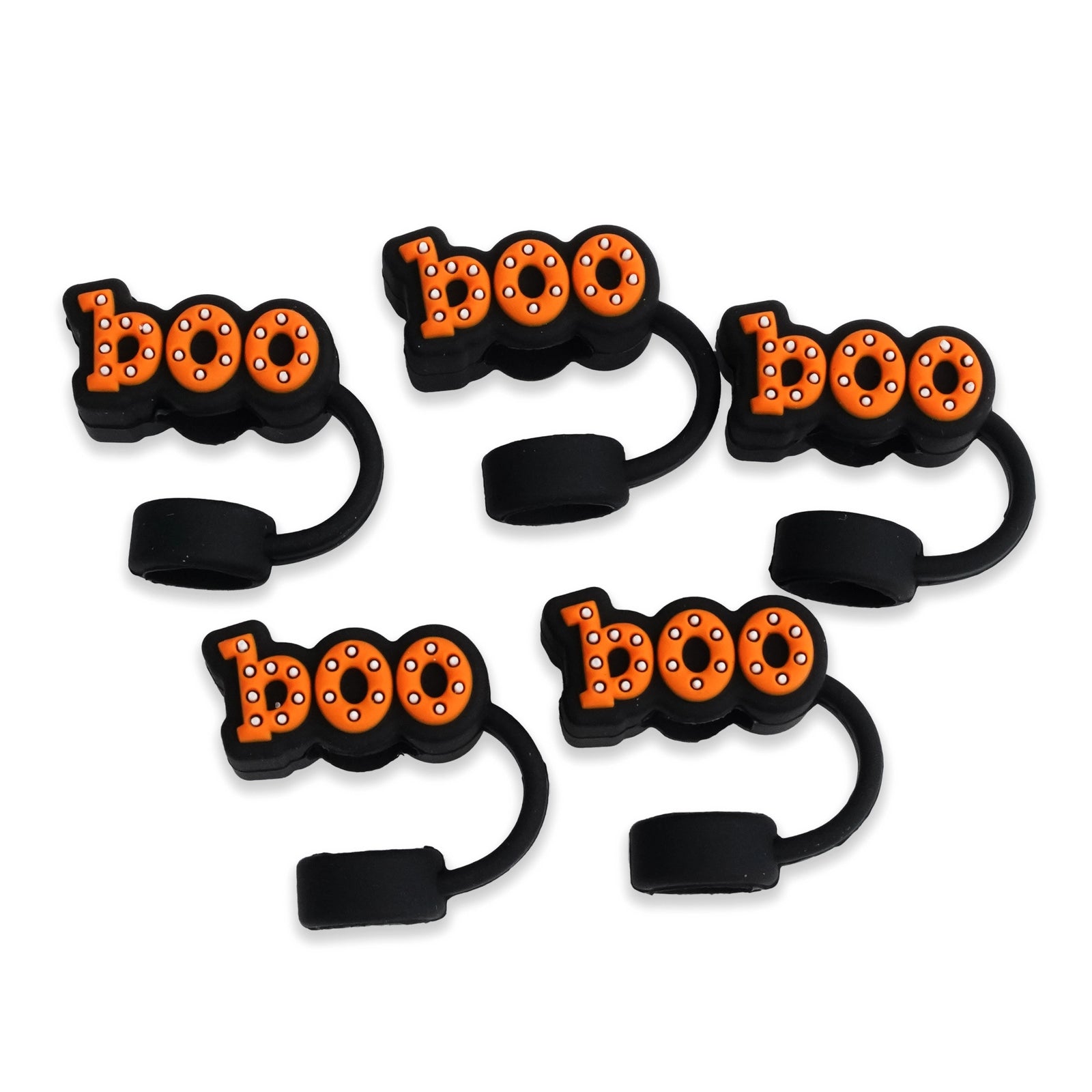 Master Maker Crafts -  Silicone Straw Topper - BOO Black (5 Toppers) | Master Maker Crafts - Wholesale Craft Supplies - Fast Shipping from Ohio