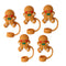 Master Maker Crafts -  Silicone Straw Topper - Gingerbread Man (5 Toppers) | Master Maker Crafts - Wholesale Craft Supplies - Fast Shipping from Ohio DIY Craft Warehouse