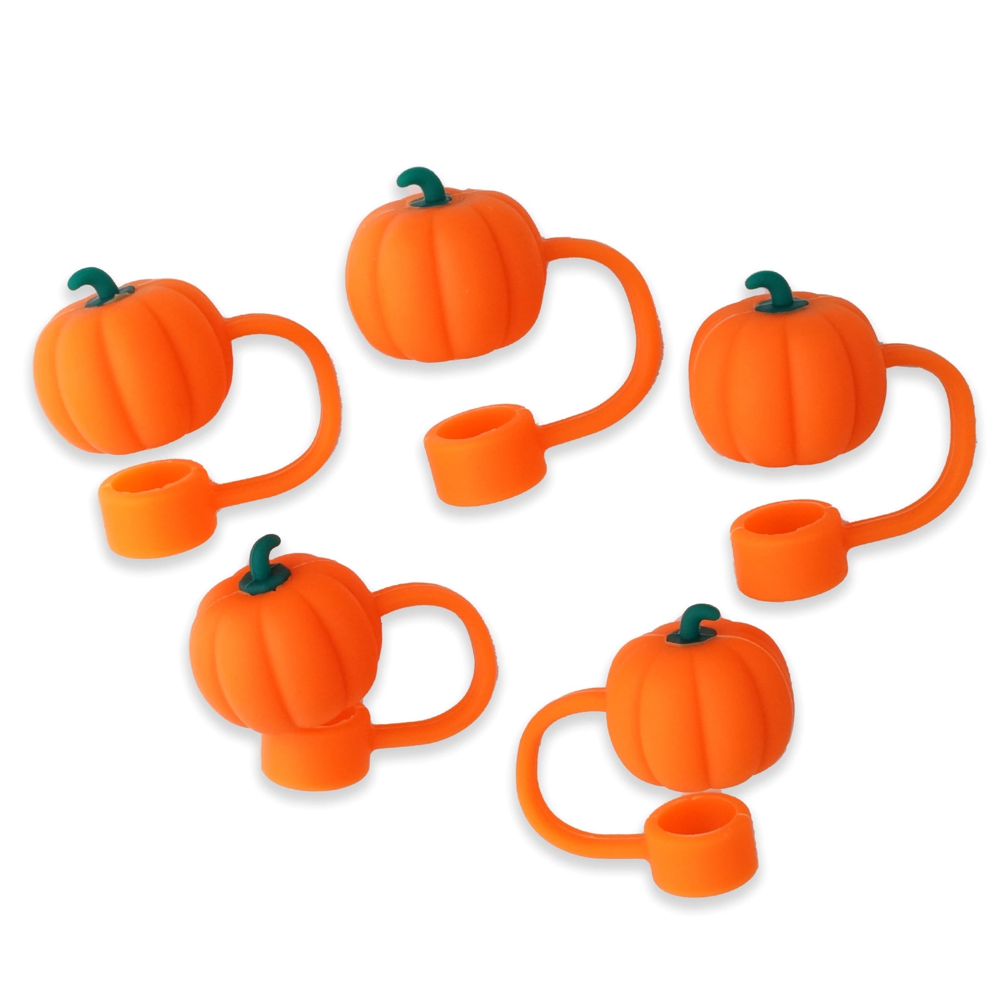 Master Maker Crafts -  Silicone Straw Topper - Pumpkin (5 Toppers) | Master Maker Crafts - Wholesale Craft Supplies - Fast Shipping from Ohio DIY Craft Warehouse