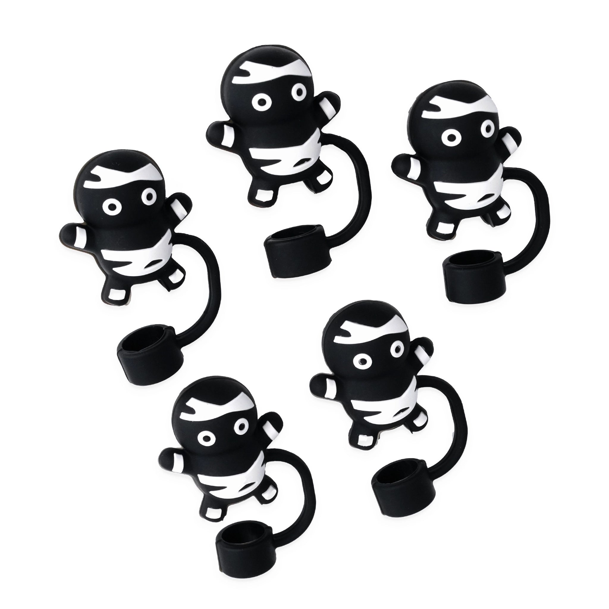 Master Maker Crafts -  Silicone Straw Topper - Spooky Skeleton (5 Toppers) | Master Maker Crafts - Wholesale Craft Supplies - Fast Shipping from Ohio DIY Craft Warehouse