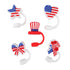 Image of Silicone Straw Topper - Assorted USA Icons (5 Toppers) sold at Master Maker Crafts. Wholesale prices and fast shipping.