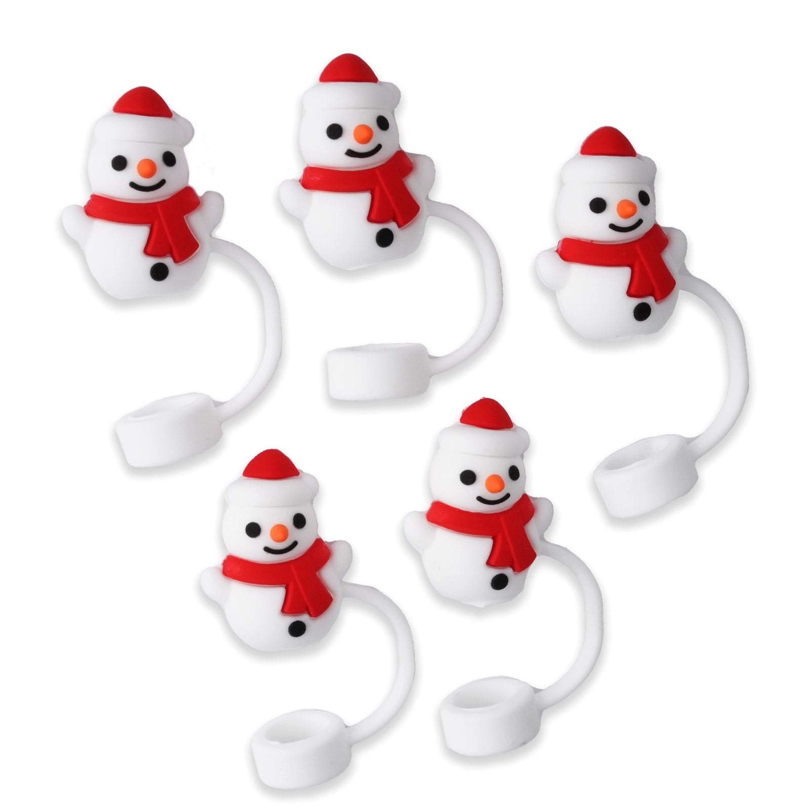 Master Maker Crafts -  Silicone Straw Topper - Snowman (5 Toppers) | Master Maker Crafts - Wholesale Craft Supplies - Fast Shipping from Ohio