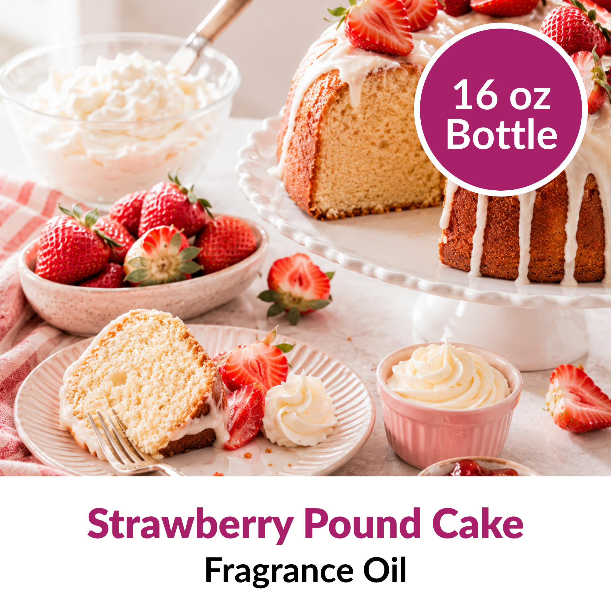 Strawberry Pound Cake Fragrance Oil (16 oz)