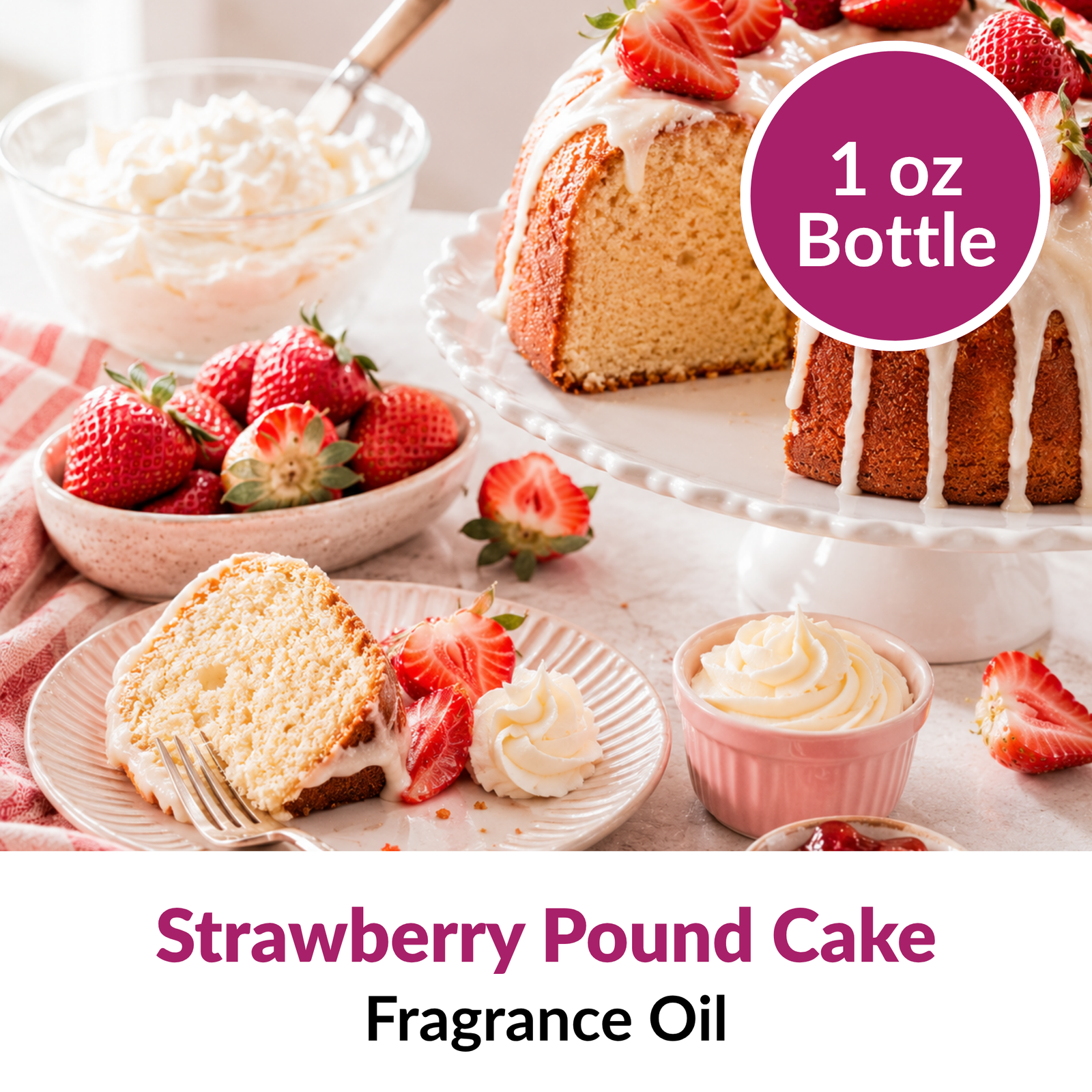 Strawberry Pound Cake Fragrance Oil (1 oz)