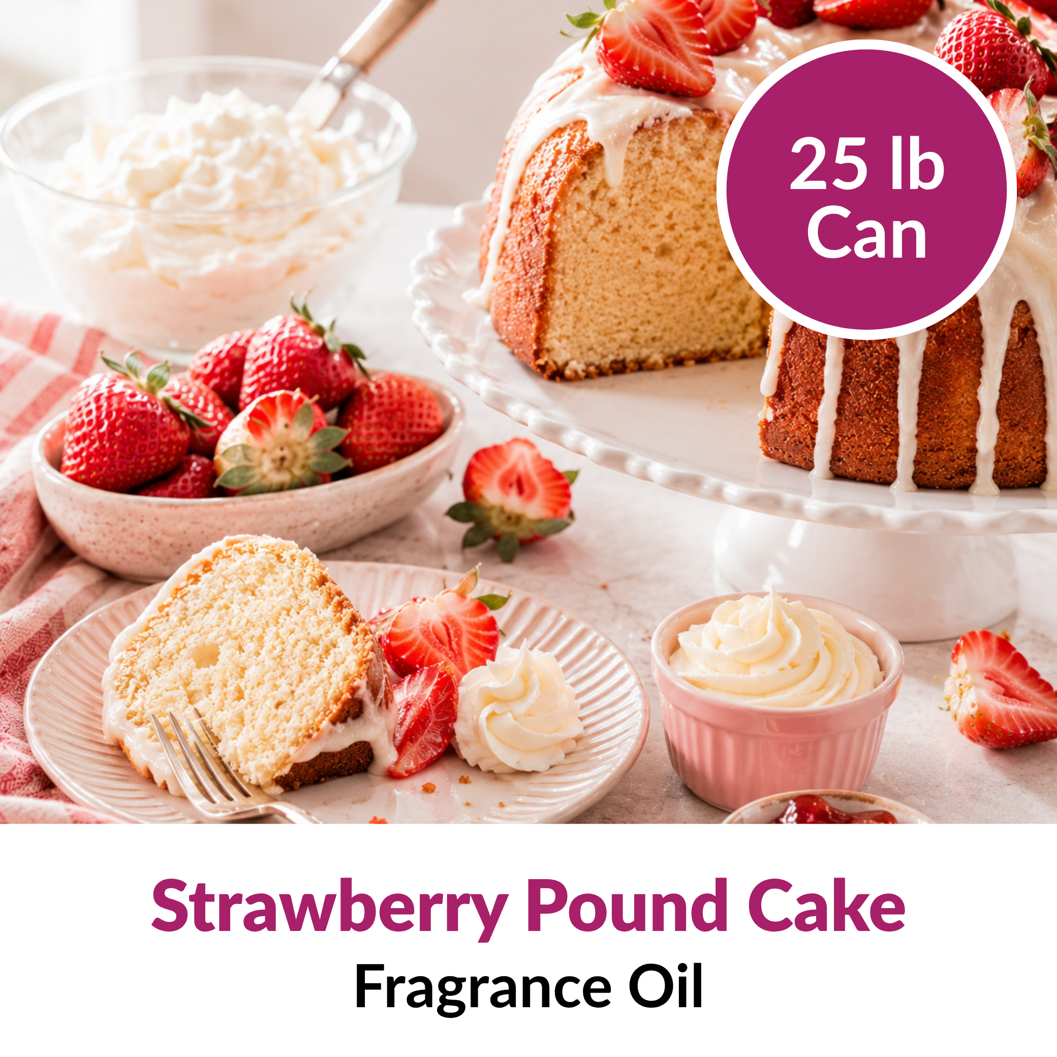 Strawberry Pound Cake Fragrance Oil (16 oz)