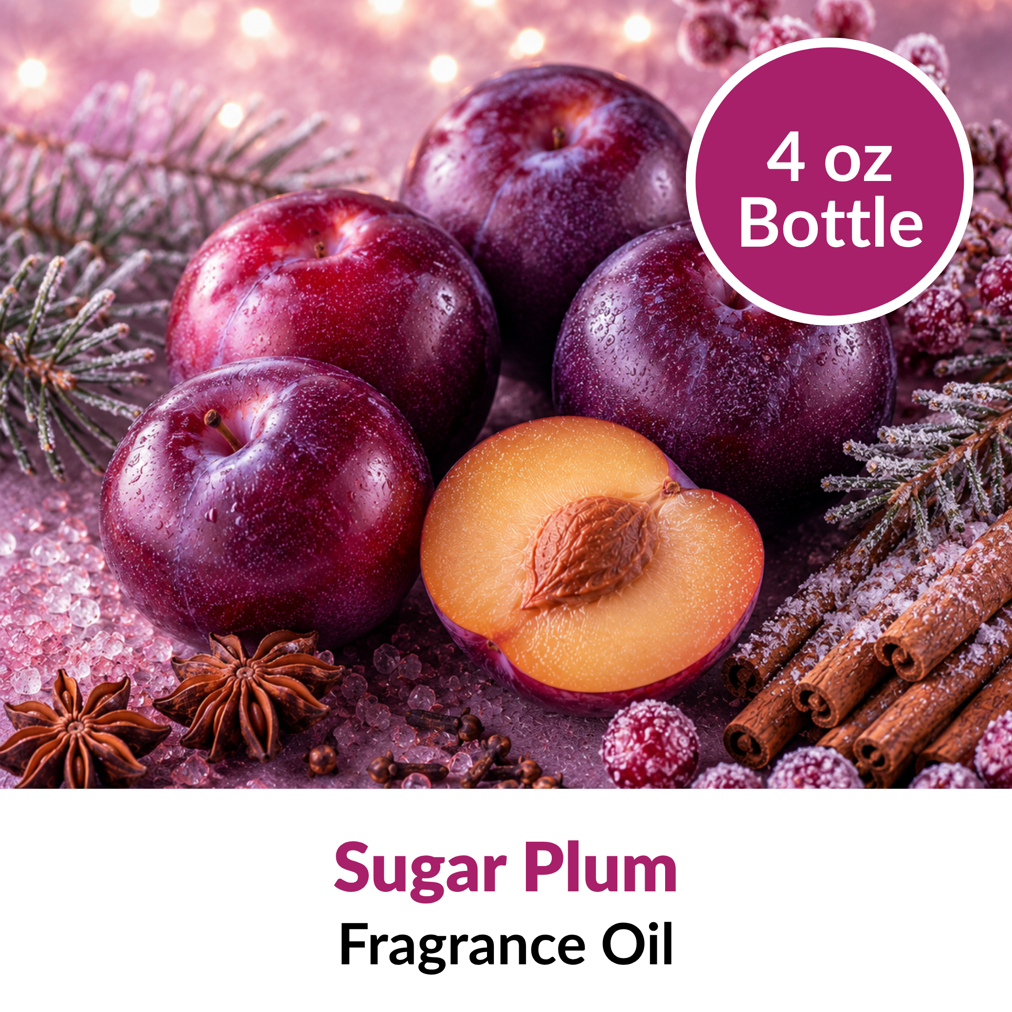 Sugar Plum Fragrance Oil (4 oz)