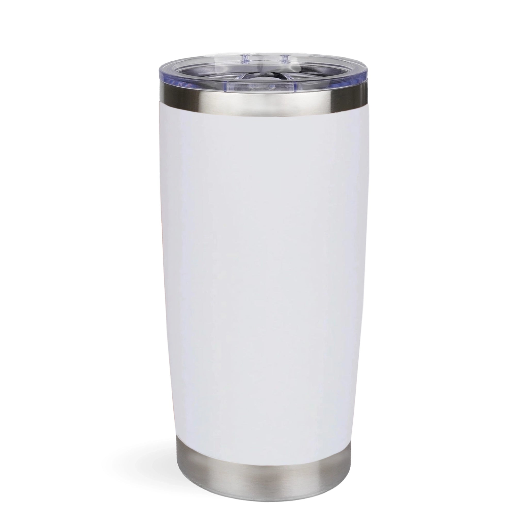 White stainless steel tumbler, Master Maker Crafts wholesale craft supplies, fast shipping Ohio DIY Craft Warehouse