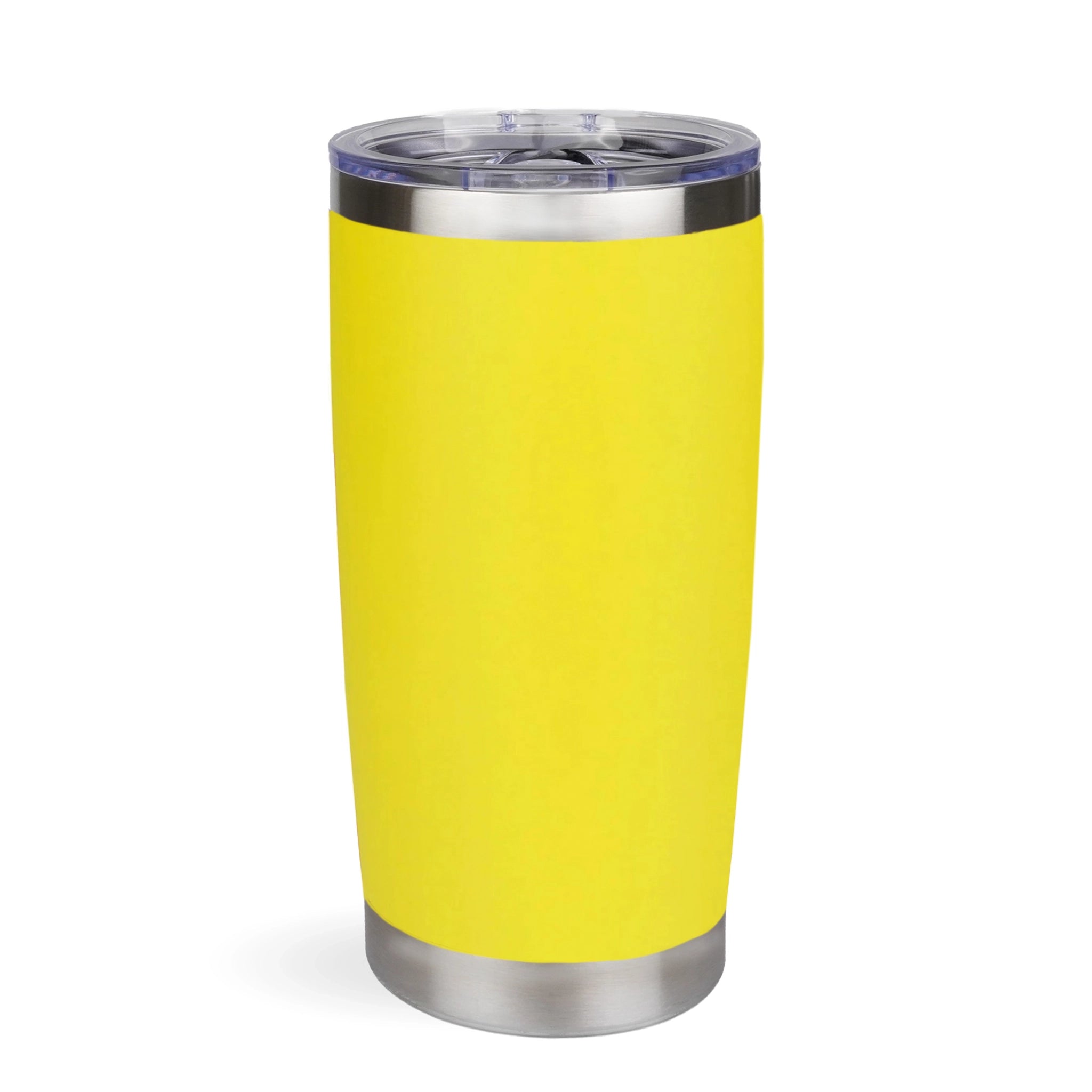 Yellow stainless steel tumbler cup, Master Maker Crafts wholesale craft supplies, Ohio fast shipping DIY Craft Warehouse