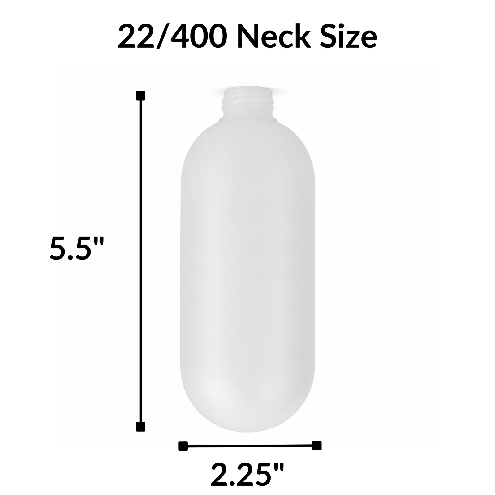 Tahoe HDPE Tottle Bottle 4 oz - 22/400 (10 per bag)