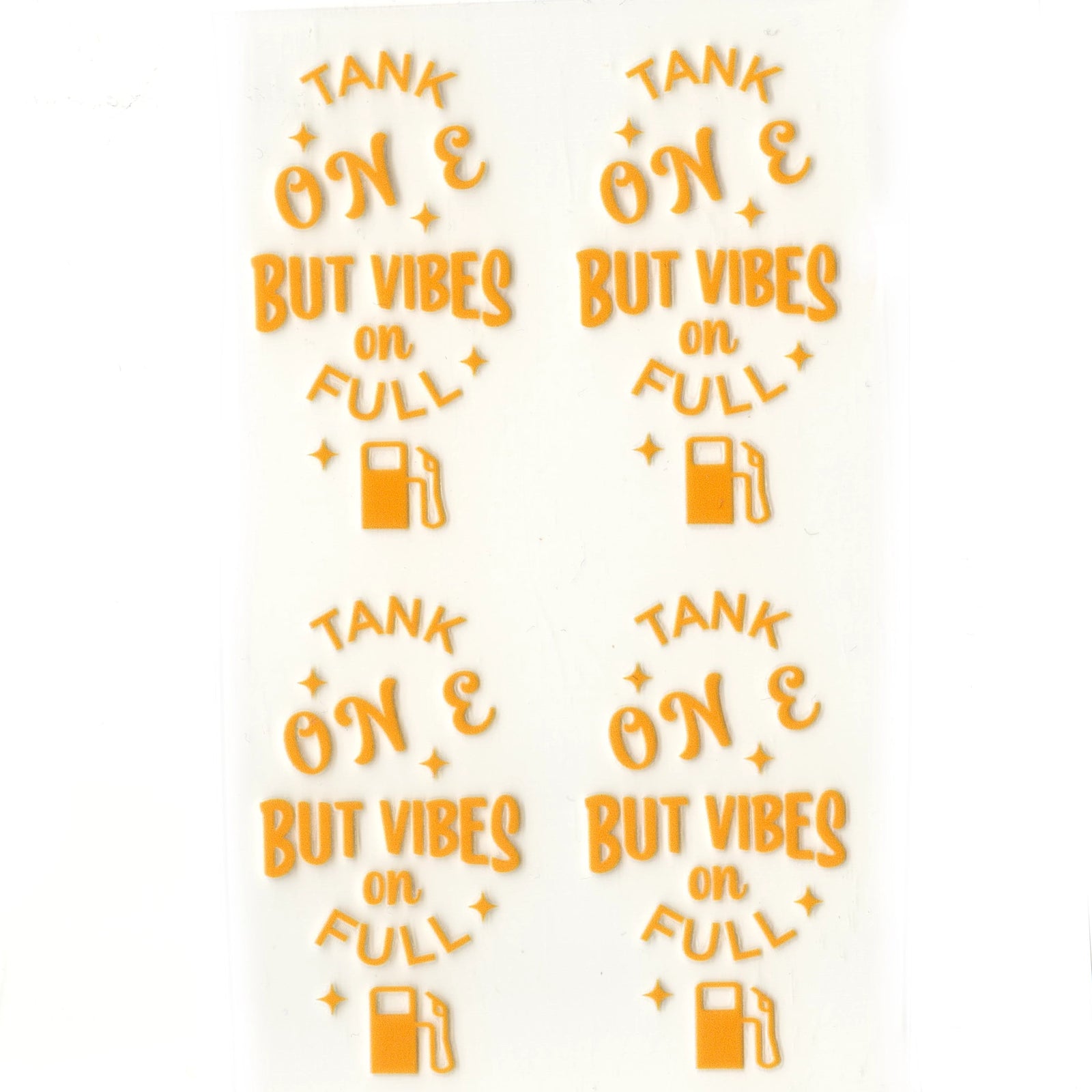 UV DTF Decal - Vibes On Full (4 Decals) - DIY Craft Warehouse